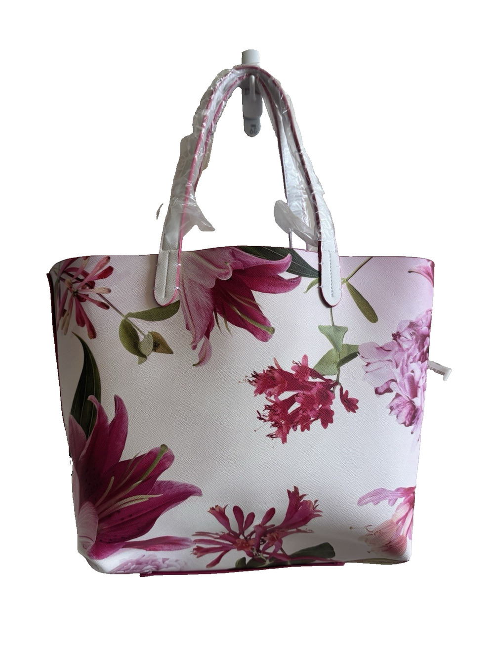 Estee Lauder Reversible Pink Floral Tote Bag Barbiecore Cottage Grandmillennial